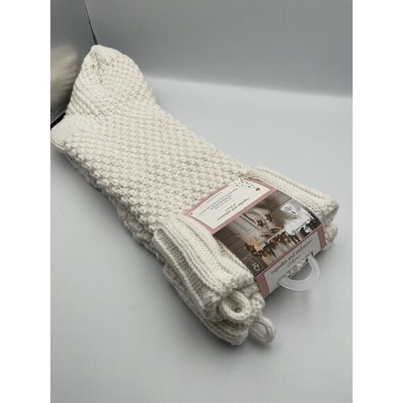 Cupcake and Cashmere Christmas 2pack 22”Gingerbread Man Stocking White ~NEW - Picture 7 of 9